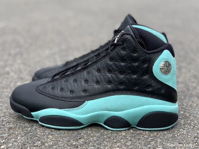 Husky Jordan Island 414571-030 Retro Air Green 13 Black 0708